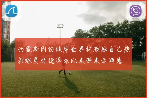 西蒙斯因伤缺席世界杯激励自己热刺球员对德泽尔比表现表示满意